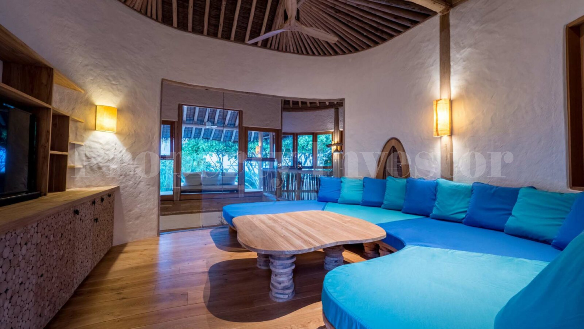 One-of-One 5 Bedroom Luxury Eco Resort Sunrise Villa with Viewing Moonlight Tower for Private Ownership in the Maldives