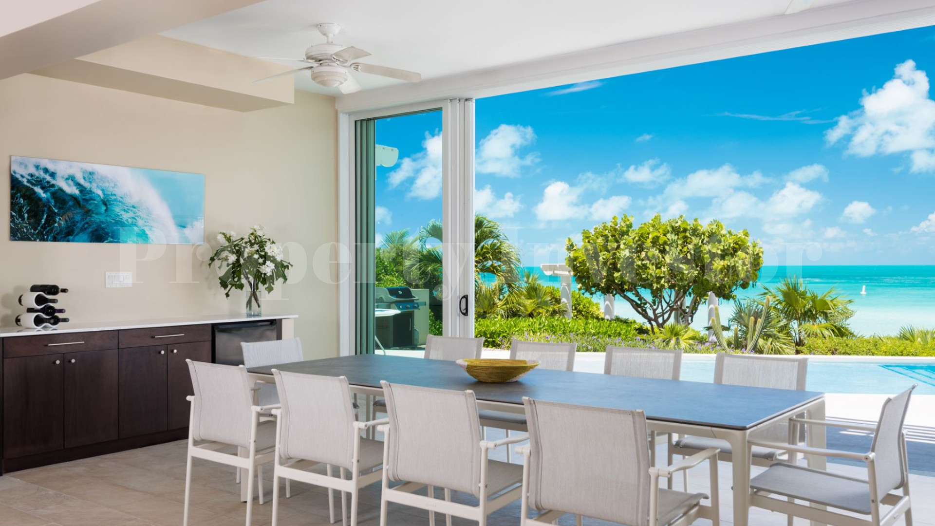 Stylish 5 Bedroom Luxury Beachfront Villa for Sale on Sapodilla Bay Beach, Turks & Caicos