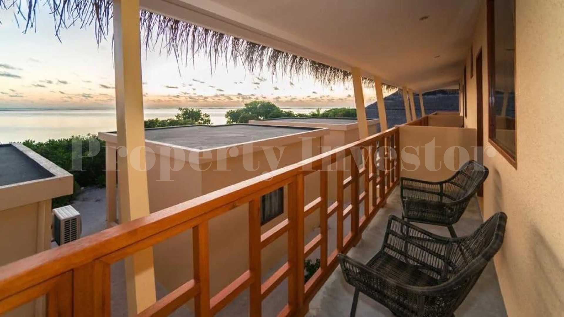 Functioning 42 Room Resort with 2 Hectare 50 Villa Development Expansion Plan for Sale in the Maldives