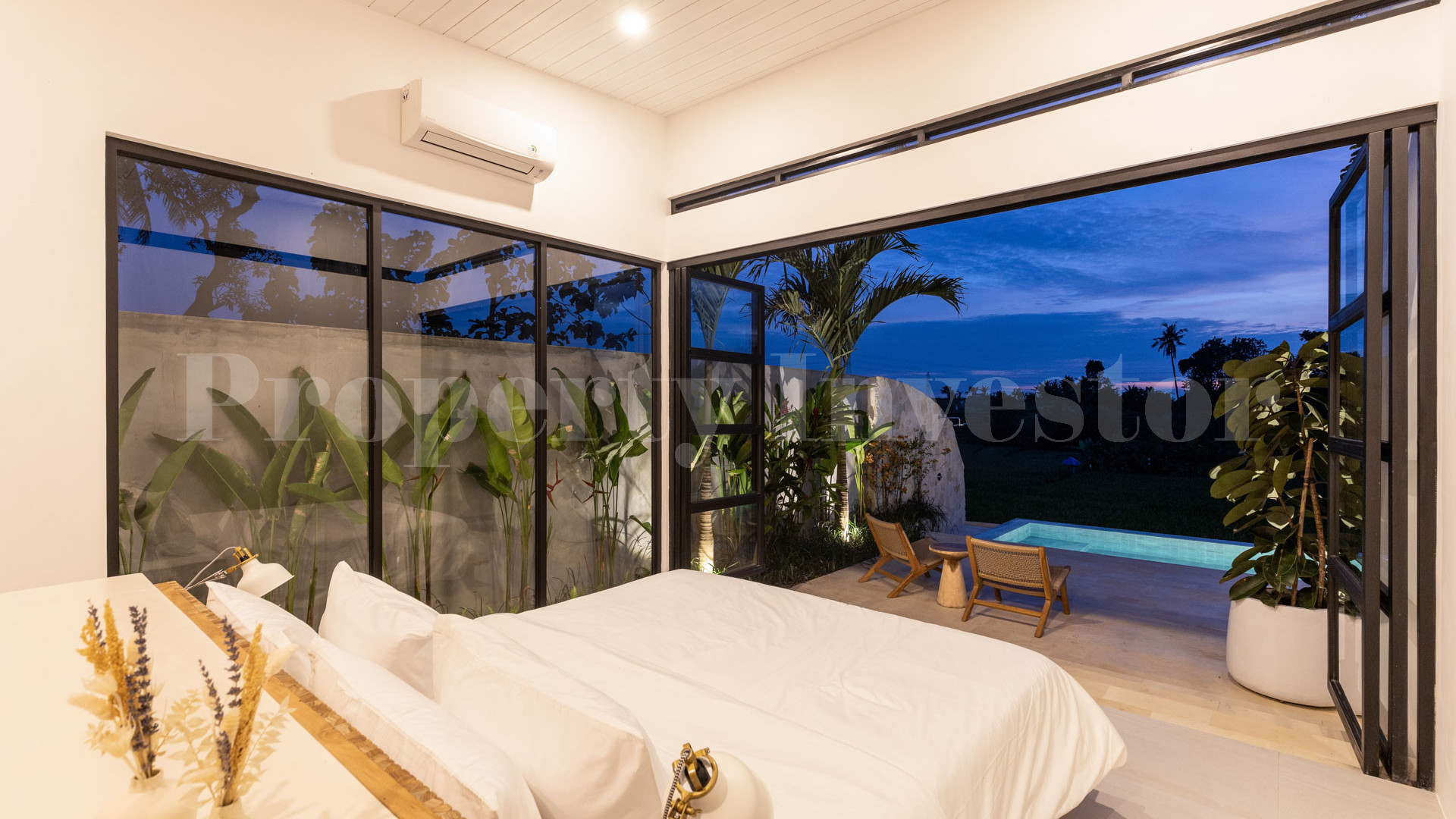 Chic 1-3 Bedroom Designer Loft Villas with Beautiful Rice Paddy Views for Sale Near Canggu, Bali