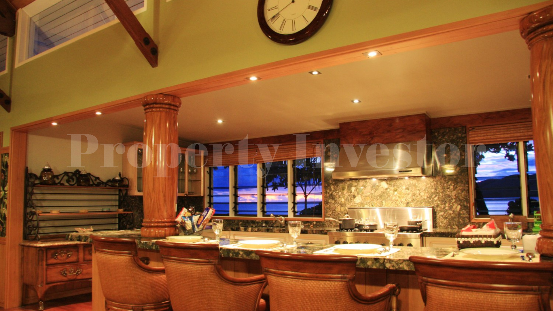 Stunning 4 Bedroom Private Colonial Beach Retreat with 5 Guest Bures & 2 Beach Frontages for Sale on the Rainbow Reef, Fiji