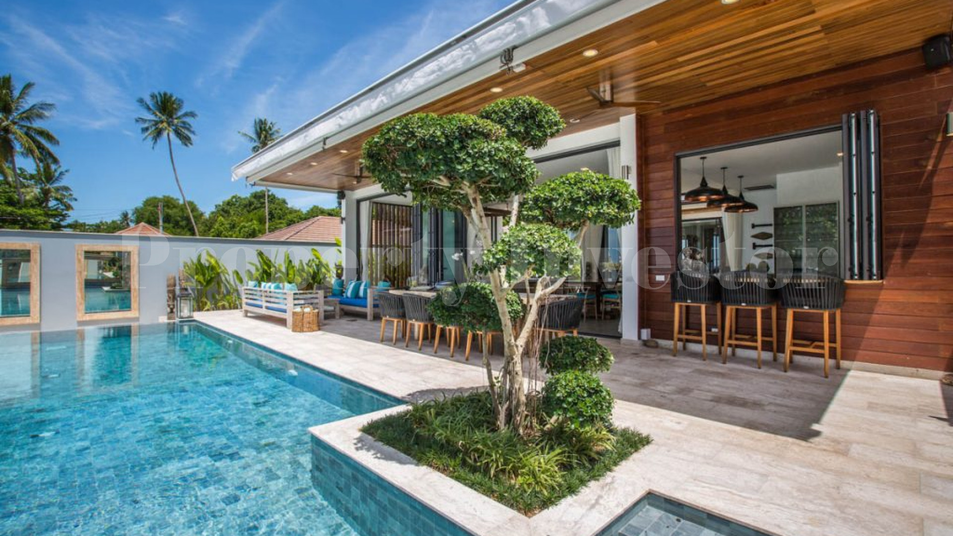 Breathtaking 6 Bedroom Beachfront Villa for Sale in Samui