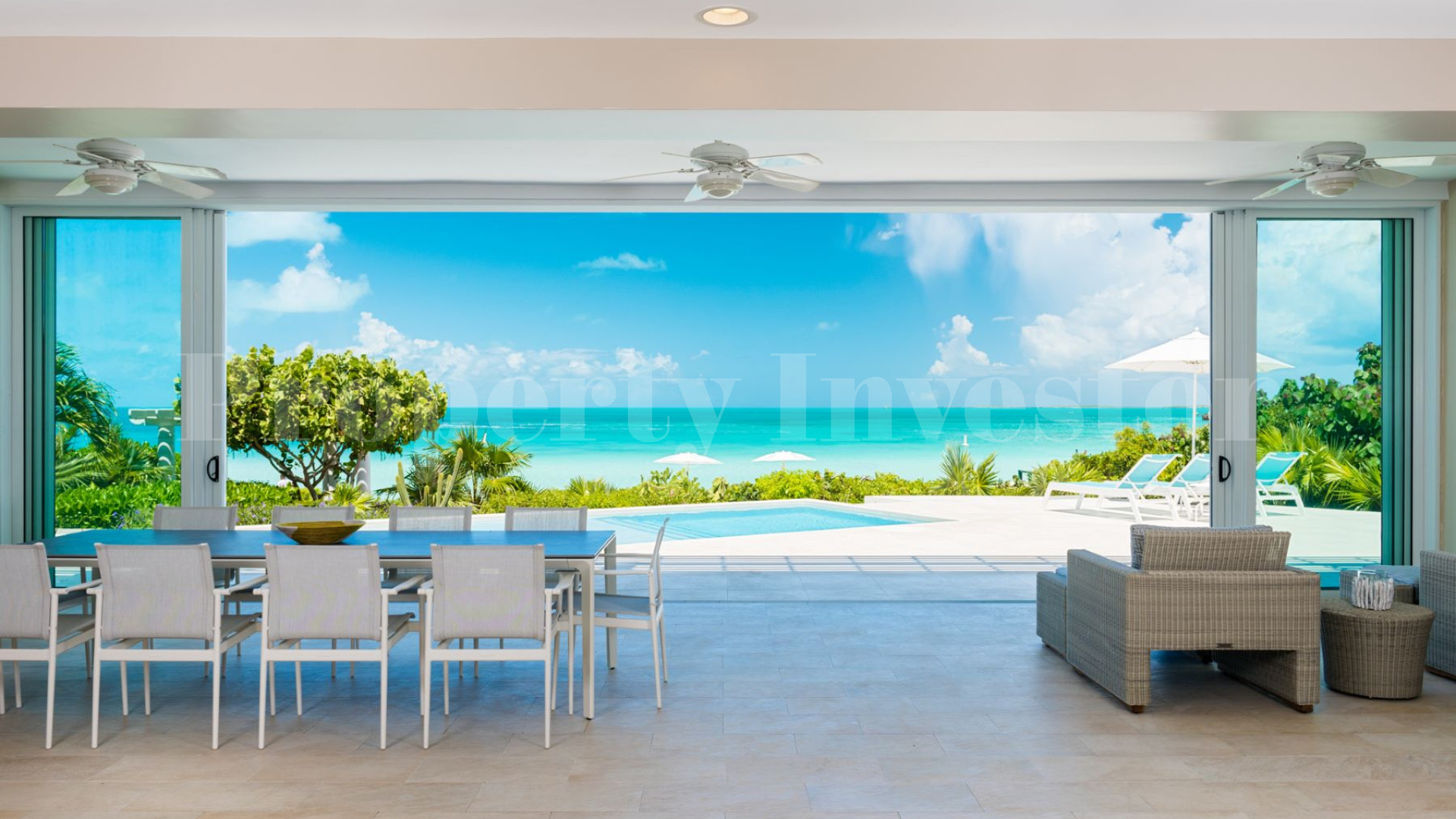 Stylish 5 Bedroom Luxury Beachfront Villa for Sale on Sapodilla Bay Beach, Turks & Caicos