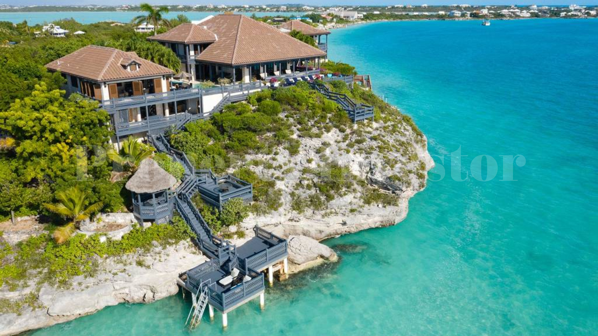 Incredible 6 Bedroom Luxury Oceanview Villa with Private Beach Access for Sale in Sapodilla Bay, Turks & Caicos
