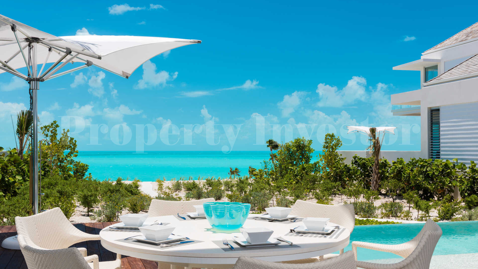 Gorgeous 15 Bedroom Private Beach Club Residence on Long Bay Beach, Turks & Caicos