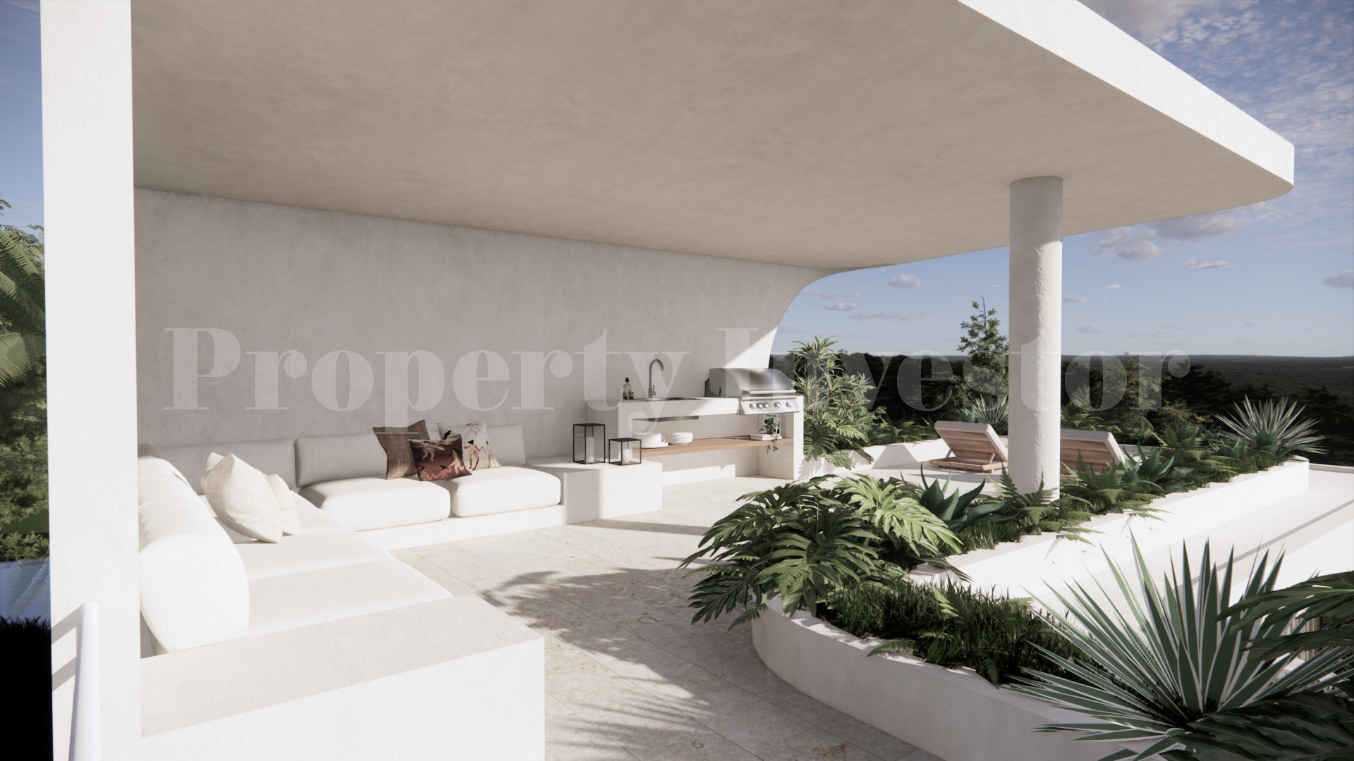 Продаётся современная роскошная вилла на 3 спальни с видом на океан под строительство от 395000$ в Улувату на Бали