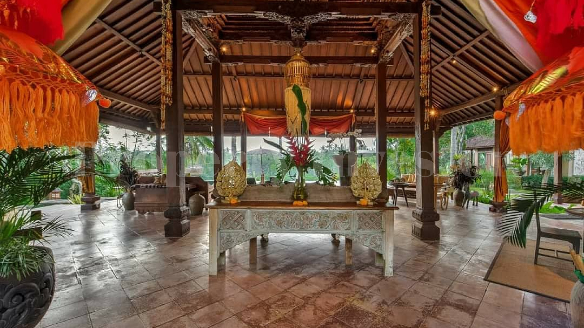 Lush 4 Bedroom Balinese Estate with Jungle & Valley Views for Sale in North-Ubud, Bali
