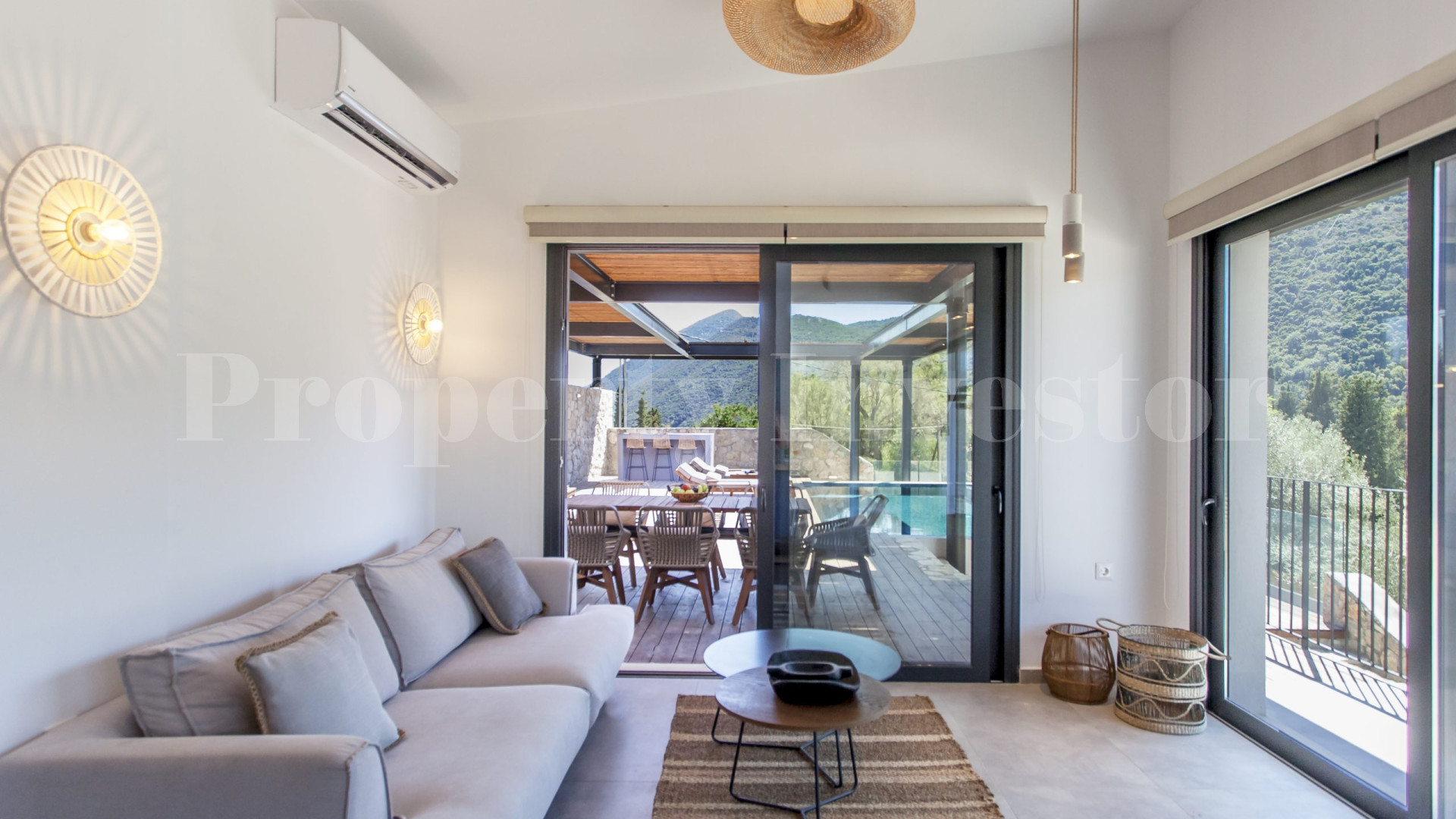 Brand New 4 Bedroom Luxury Villa with Breathtaking Panoramic Views for Sale on Lefkada Island, Greece