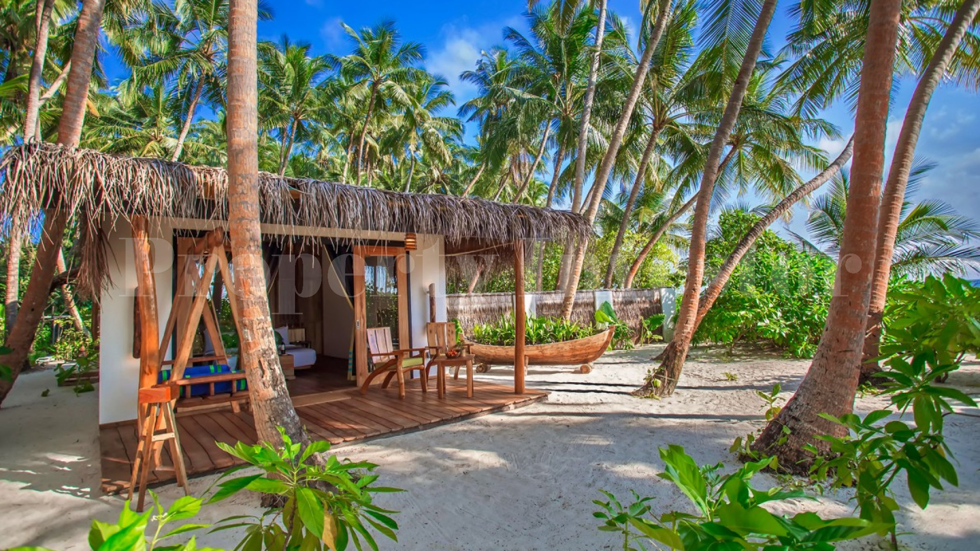 Exclusive 32 Room Island Eco Resort with 89 Room Overwater Bungalow Expansion Plan for Sale in the Maldives