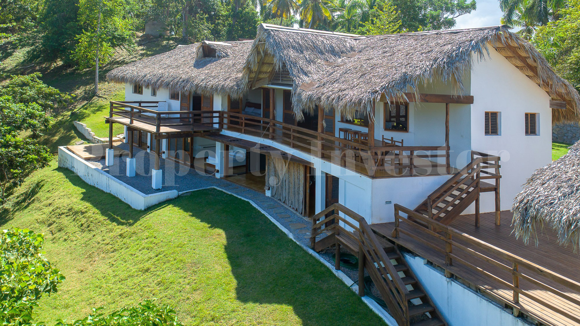 Эко ретрит на 5 спален с ручной отделкой с невероятными видами на океан и тропические сады рядом с Лас-Терренас, Доминиканская Республика