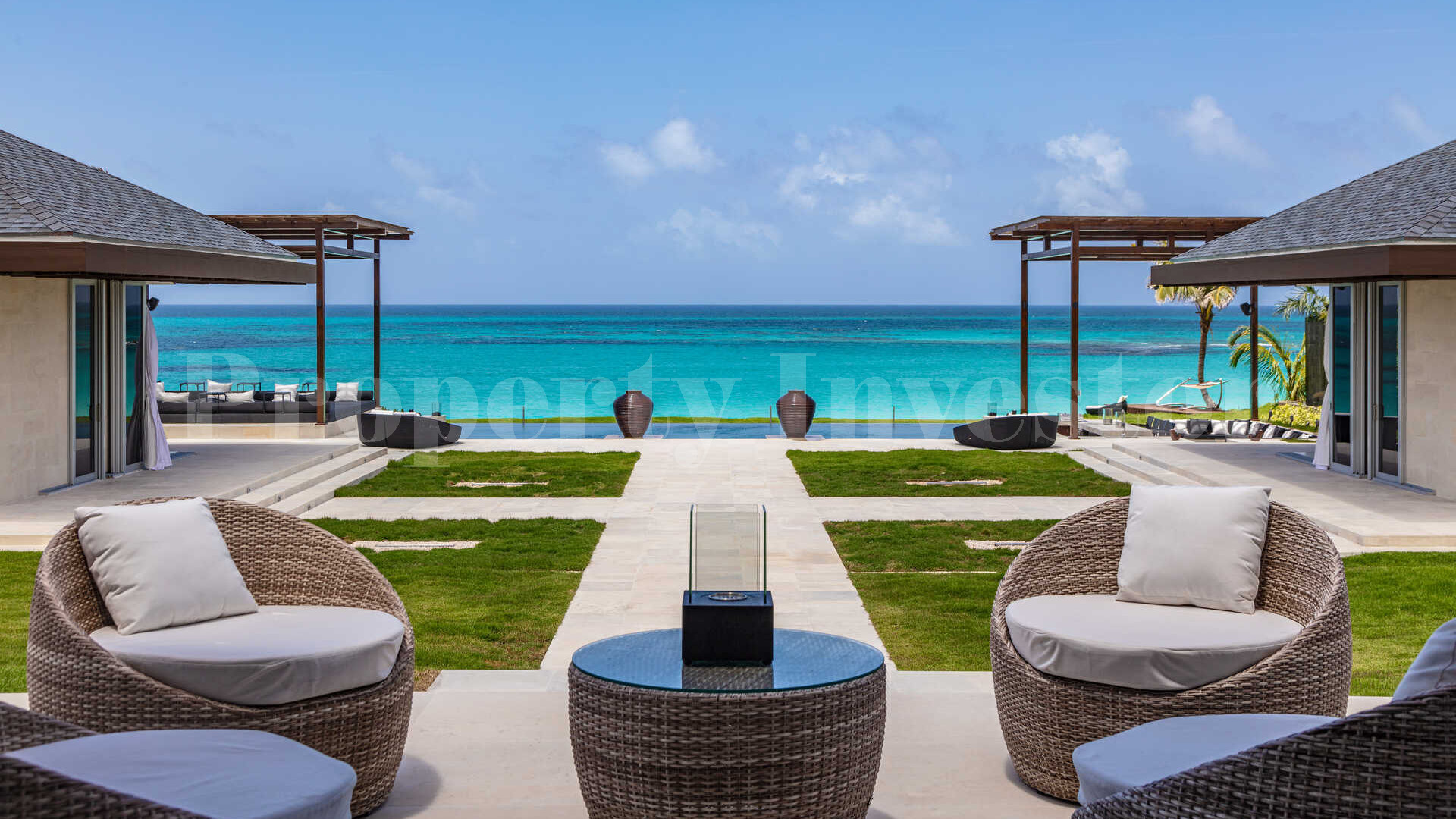 Райская роскошная вилла с 4 спальнями на пляже на о. Эльютера, Багамы