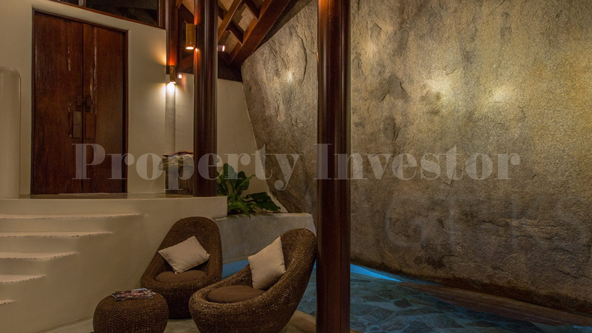 Unreal 3 Bedroom Tropical Luxury Hillside Villa with Waterfall in Koh Samui