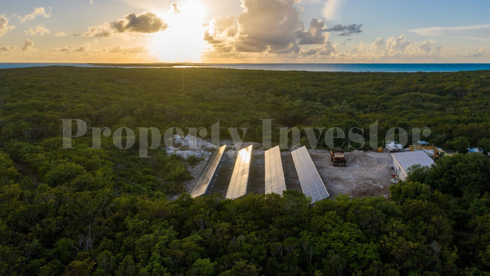 Частный автономный остров 104 гектара и резиденция с солнечными системами и батареями на Эксума-Кейс, Багамы