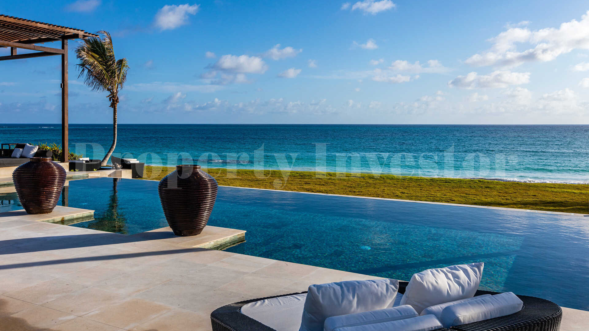 Райская роскошная вилла с 4 спальнями на пляже на о. Эльютера, Багамы