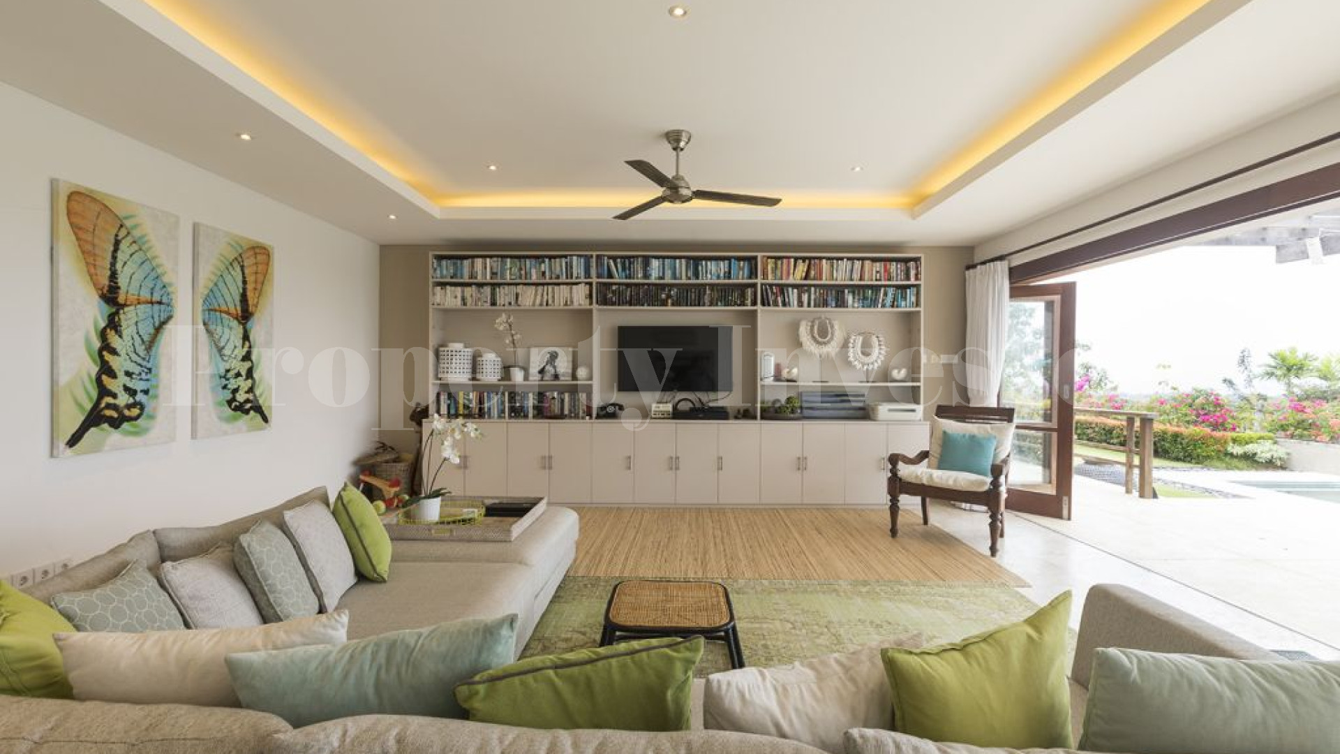 6 Bedroom Luxury Hillside Villa with Unobstructed Ocean Views for Sale in Bukit, Bali