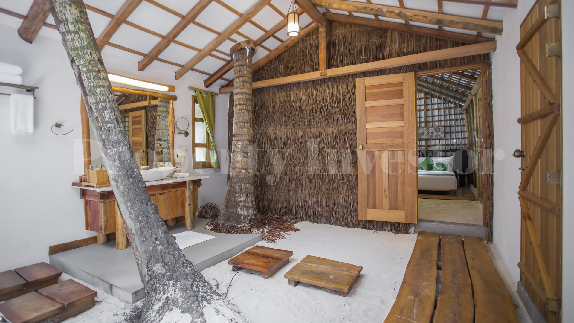 Exclusive 32 Room Island Eco Resort with 89 Room Overwater Bungalow Expansion Plan for Sale in the Maldives