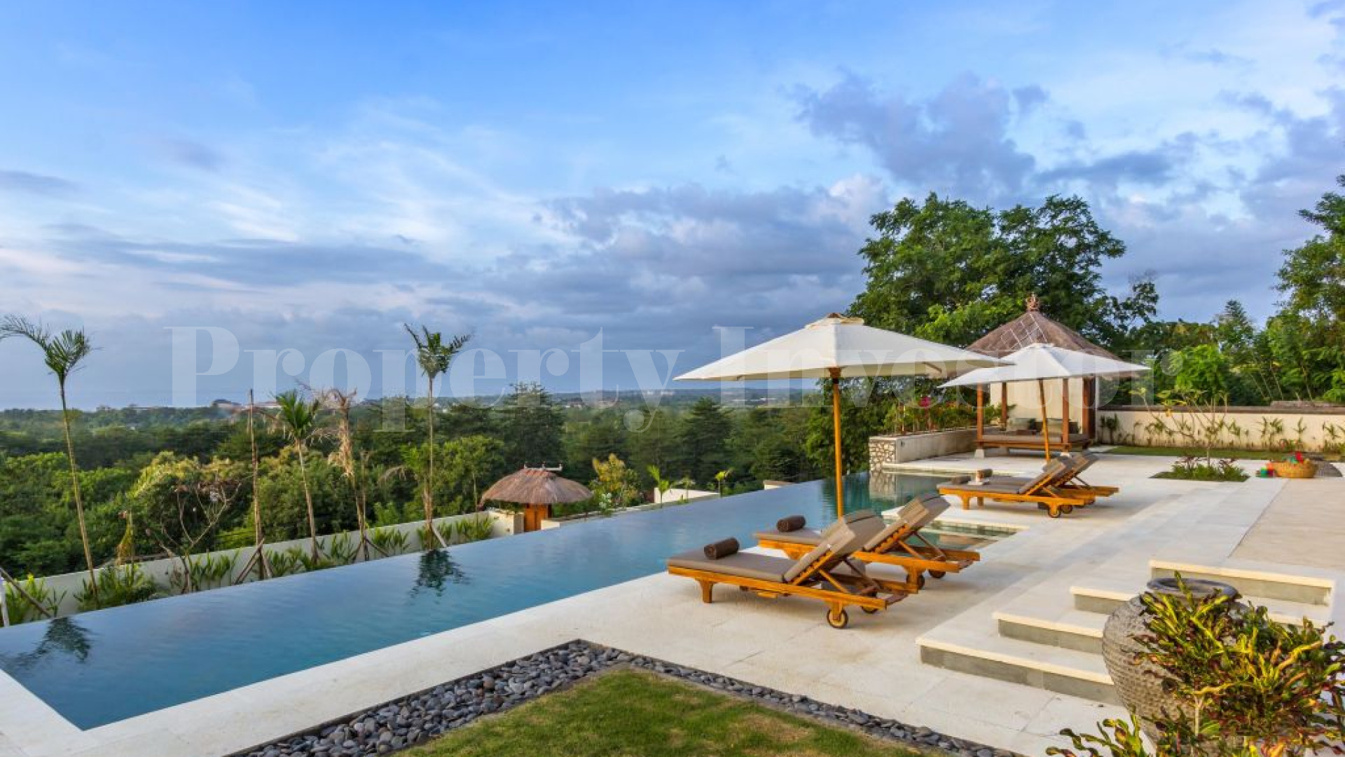 6 Bedroom Luxury Hillside Villa with Unobstructed Ocean Views for Sale in Bukit, Bali