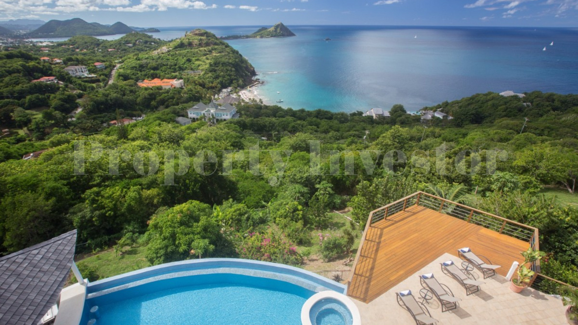 Stunning 6 Bedroom Hillside Designer Villa in St Lucia
