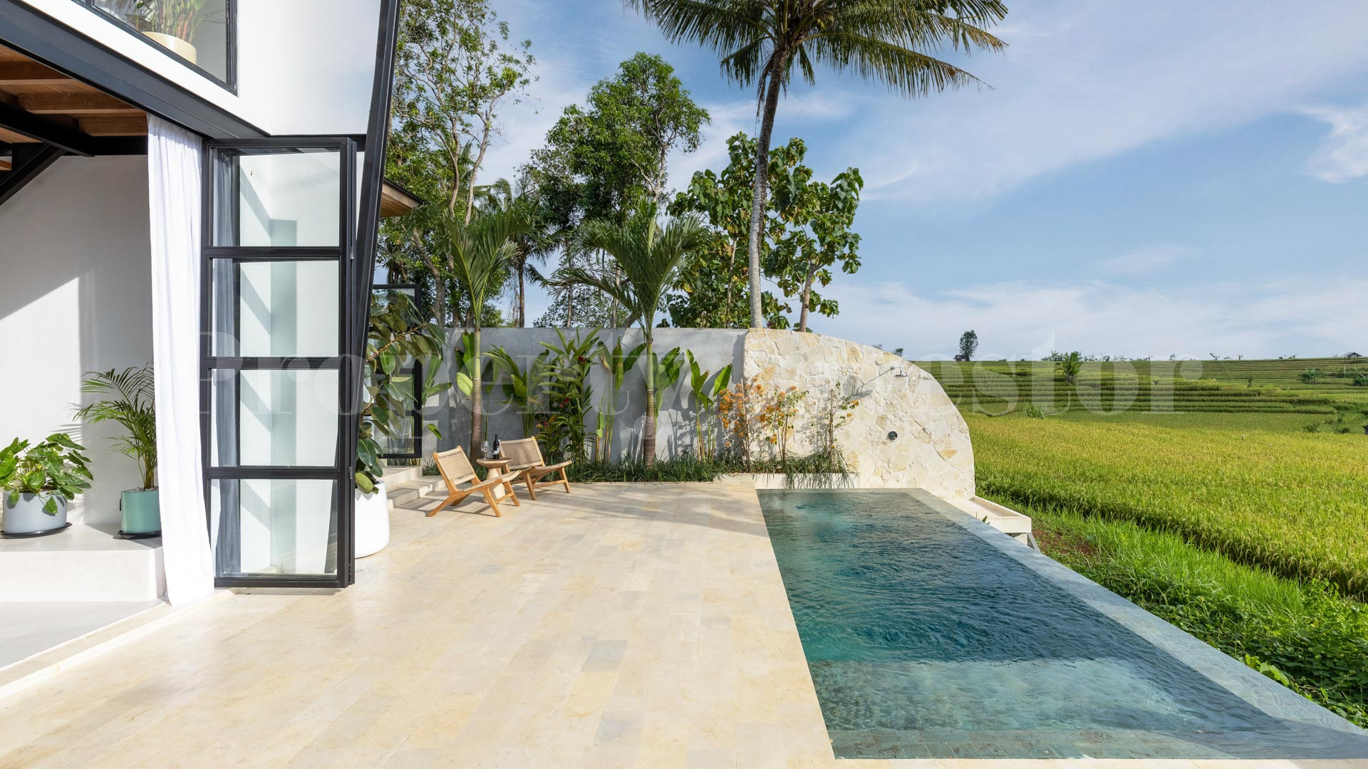 Chic 1-3 Bedroom Designer Loft Villas with Beautiful Rice Paddy Views for Sale Near Canggu, Bali