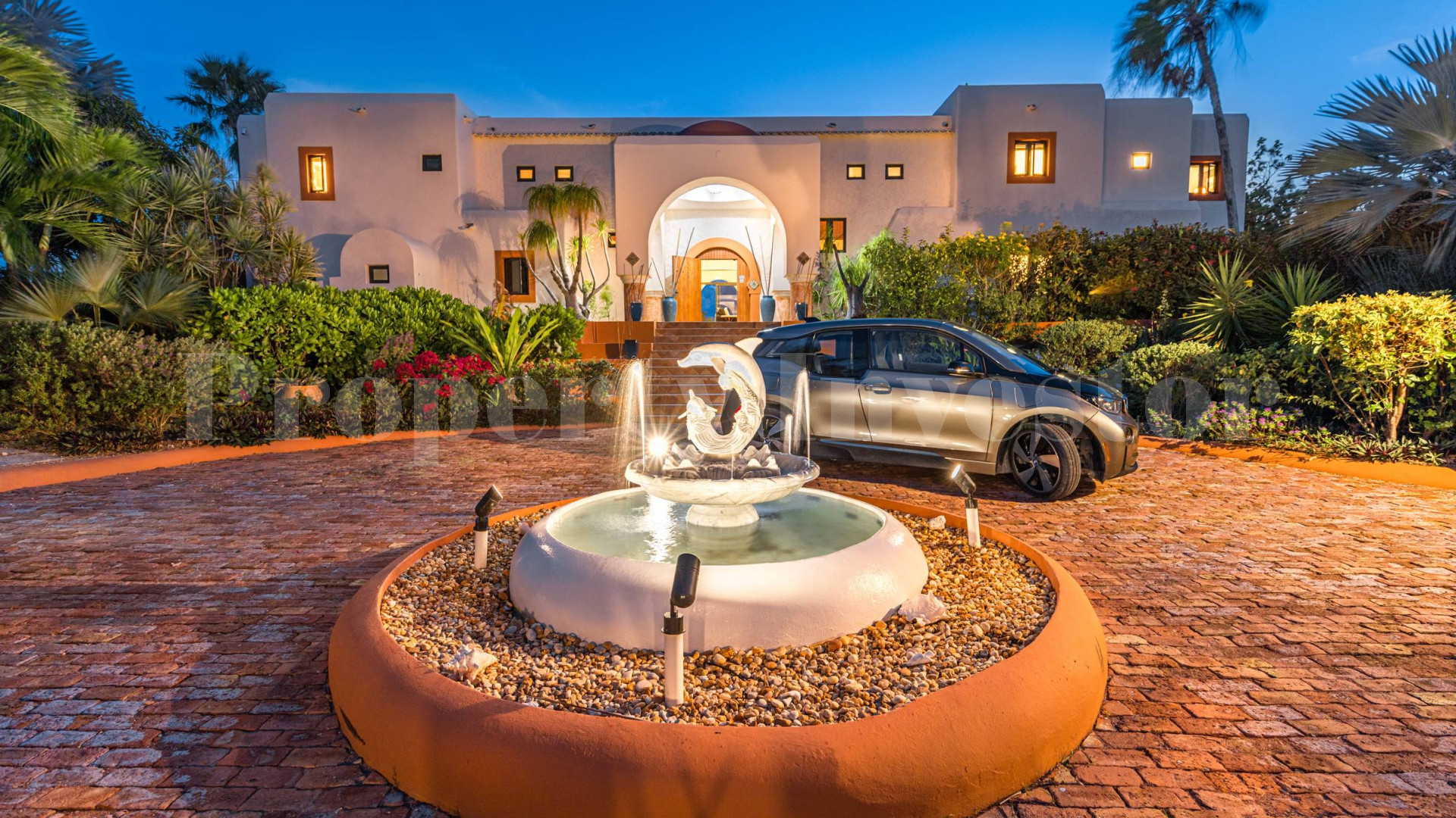 Exceptional 7 Bedroom Luxury Moroccan Style Beachfront Villa for Sale on Sapodilla Bay Beach, Turks & Caicos