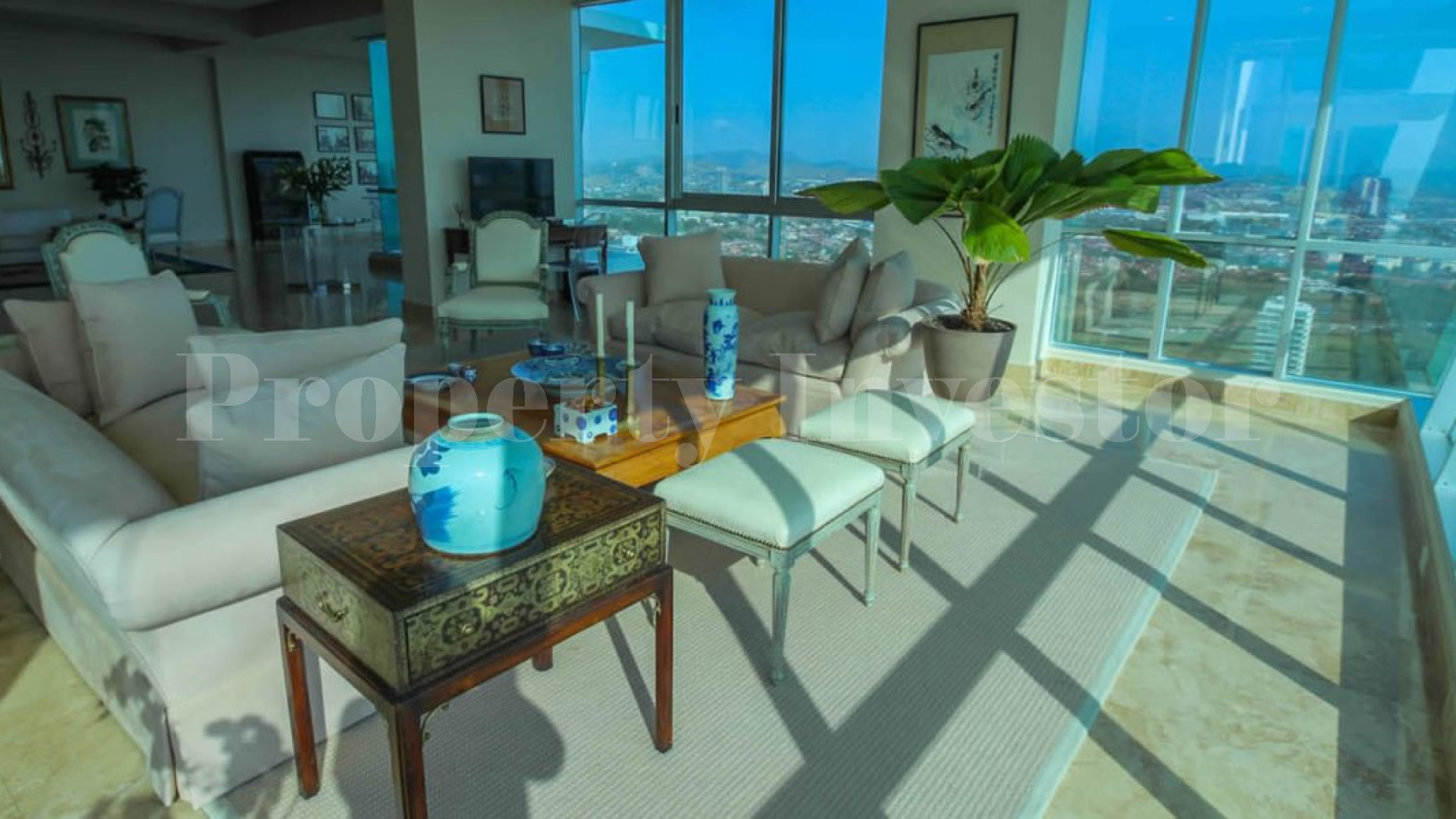 Impressive 4 Bedroom Three-Storey Oceanview Penthouse with Rooftop Pool & Terrace for Sale in Panama City, Panama