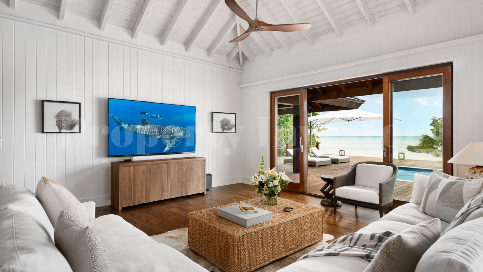 Exceptional 3 Bedroom Luxury Beachfront Estate for Sale on Parrot Cay, Turks & Caicos
