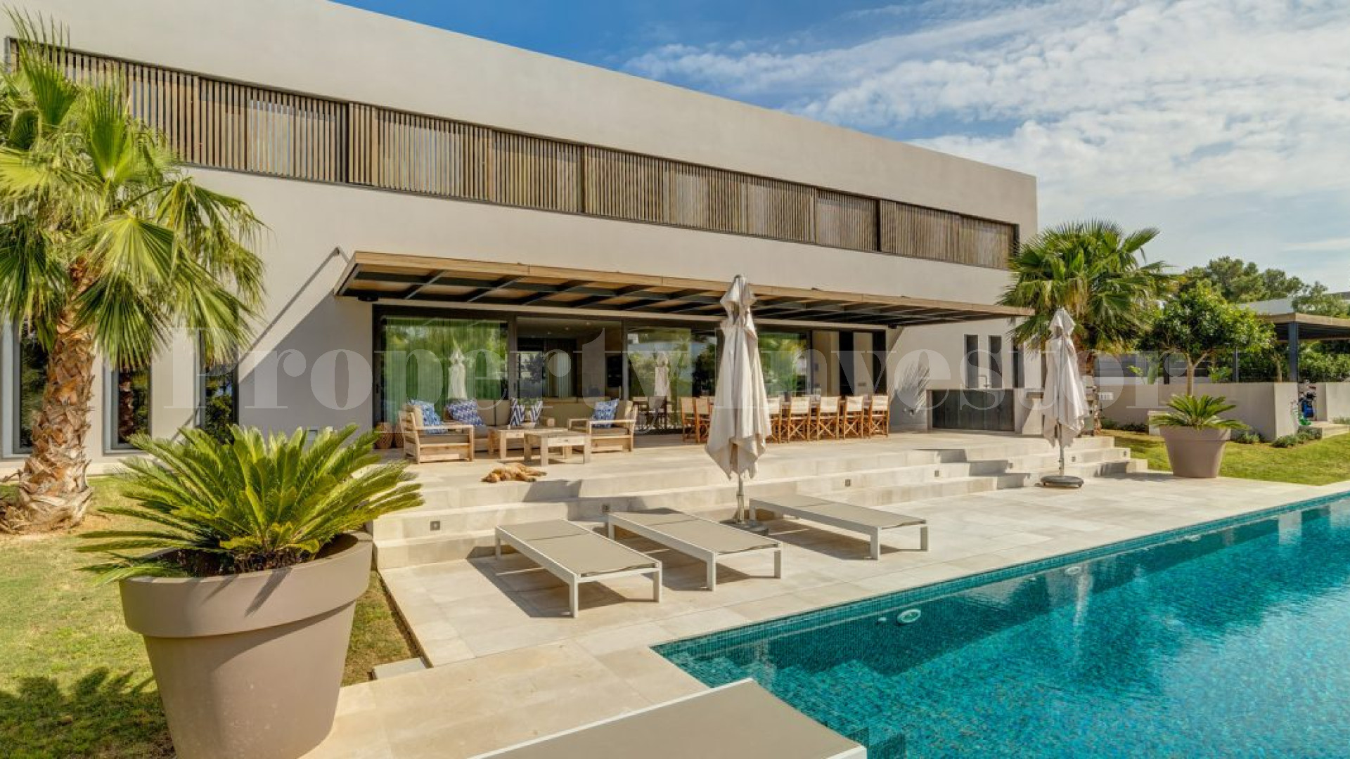 Chic 6 Bedroom Designer Sea View Villa in Sought After Location of Santa Ponsa