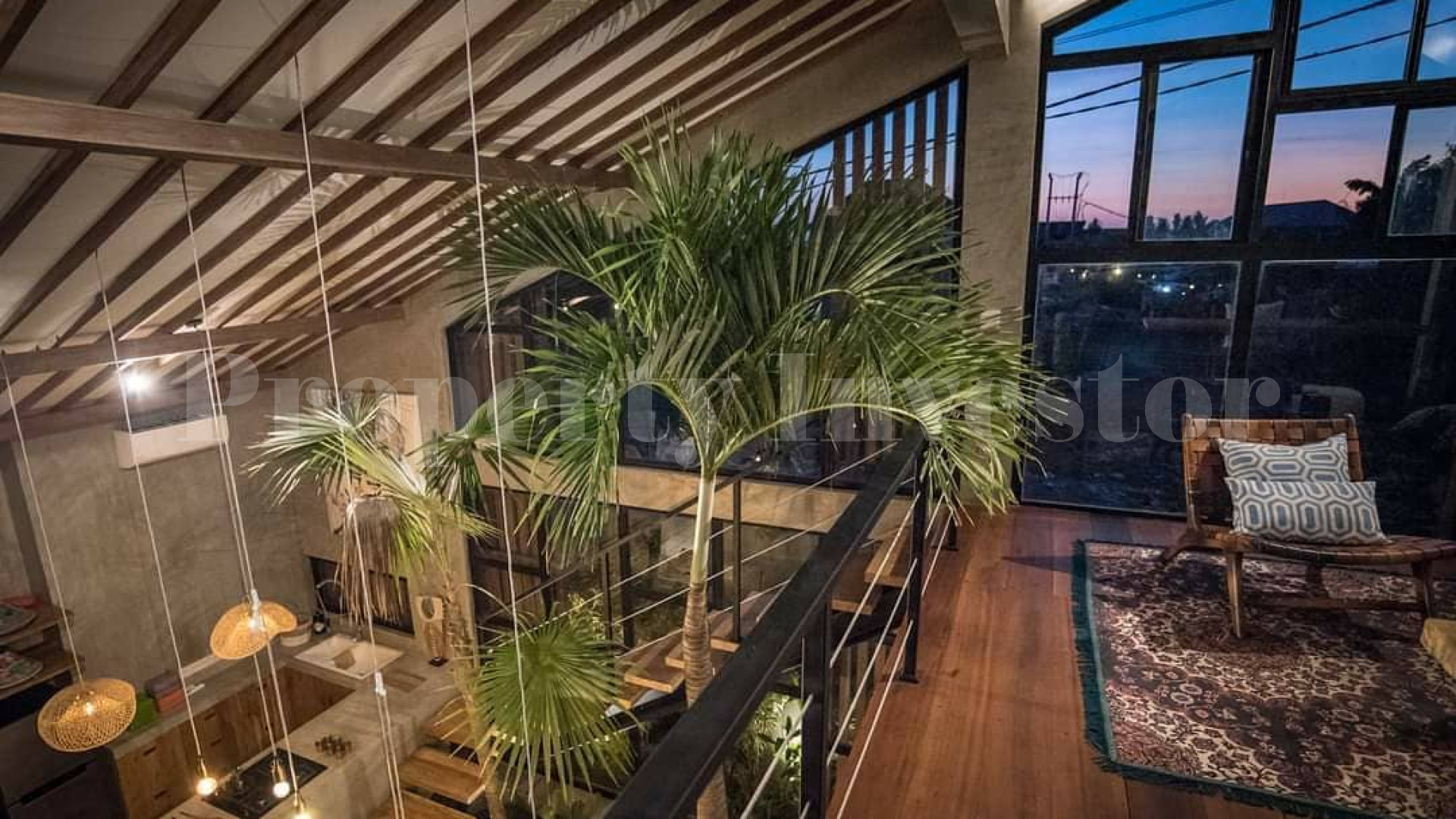 Stylish 2 Bedroom Designer Villa with Loft Mezzanine for Sale in Canggu, Bali