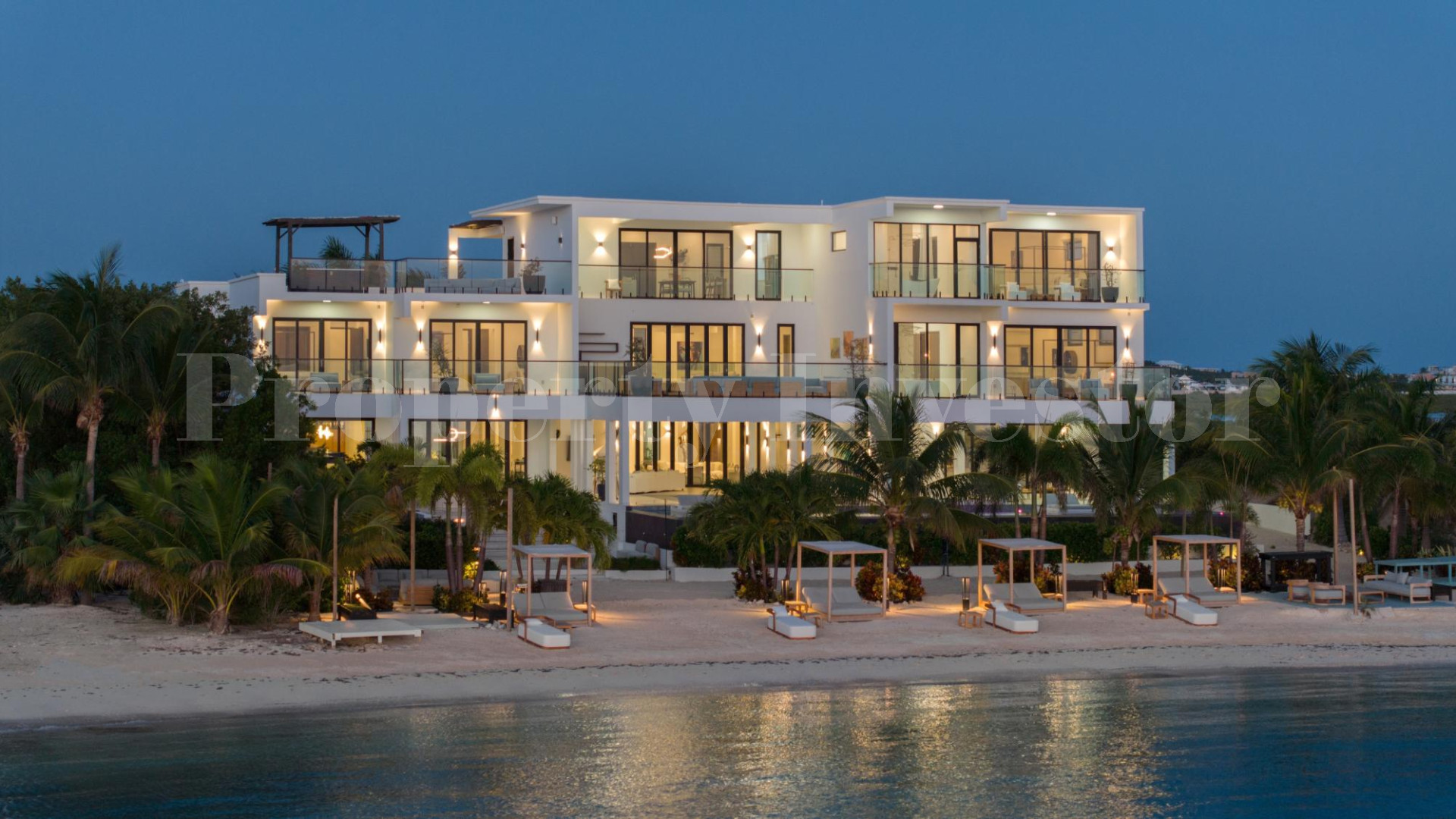 Premier 10 Bedroom Beachfront Trophy  Estate for Sale in Turtle Tail, Turks & Caicos