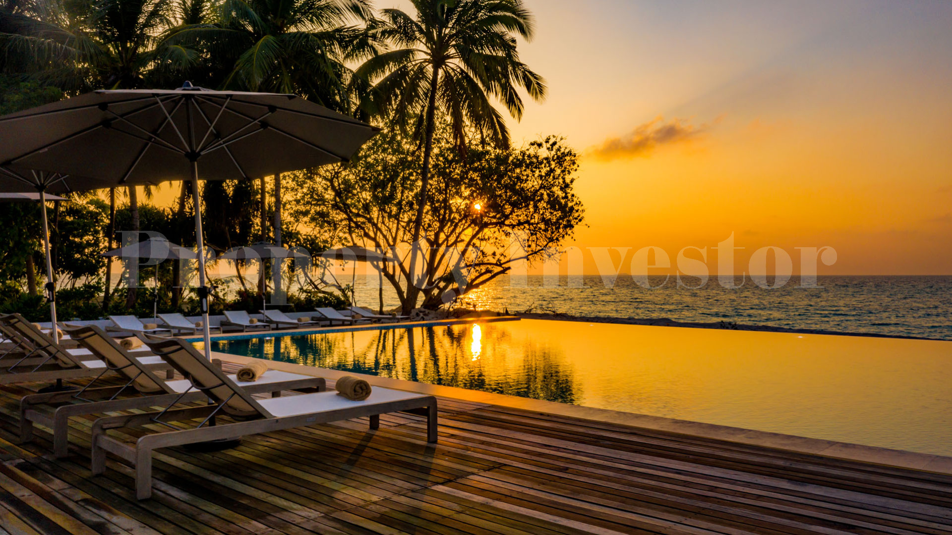 Продается роскошный островной отель на 60 вилл на Мальдивах