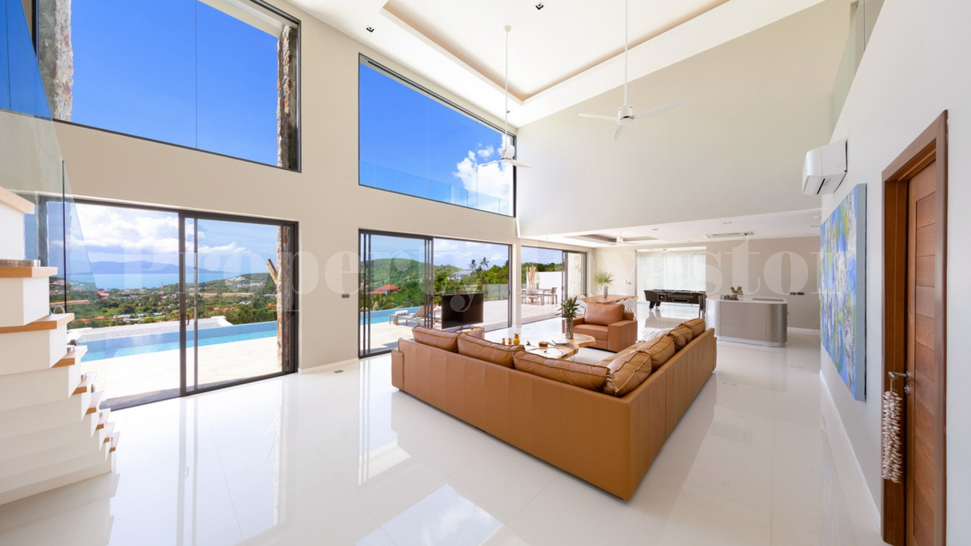 Фантастическая роскошная дизайнерская вилла с 4 спальнями с видом на море на о. Самуи