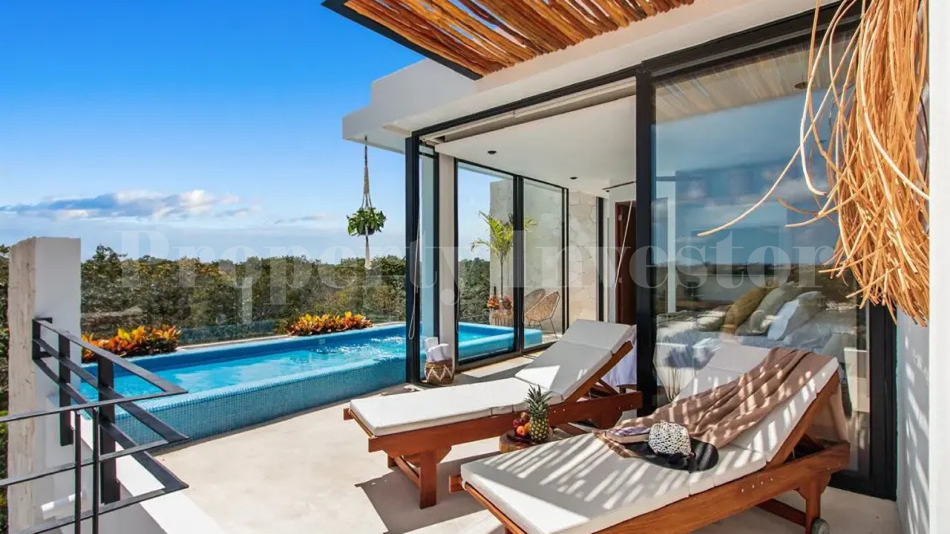 Fantastic 2 Bedroom Boutique Penthouse with Panoramic Jungle Views & Rooftop Pool for Sale in Tulum, Mexico