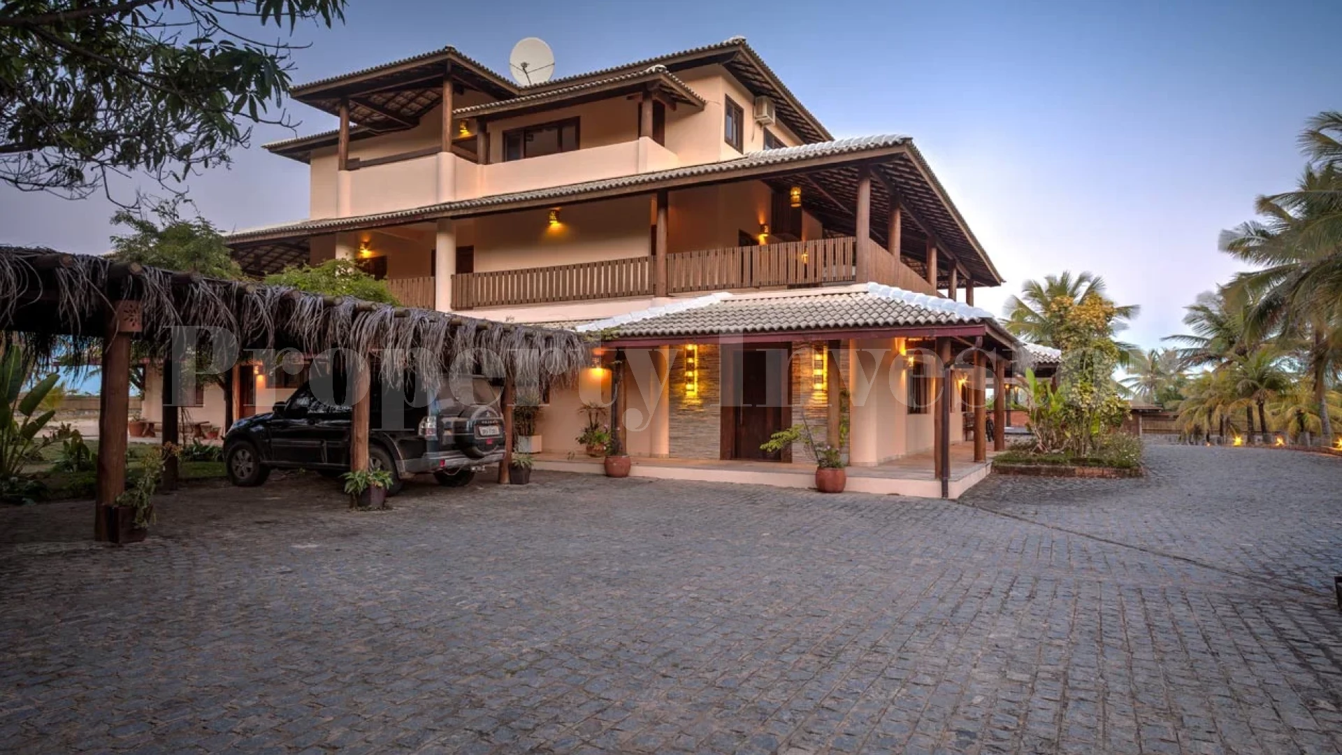 Exclusive 6 Suite Luxury Beachfront Coconut Oasis Retreat on 30 Hectare Parcel for Sale in Bahia, Brazil