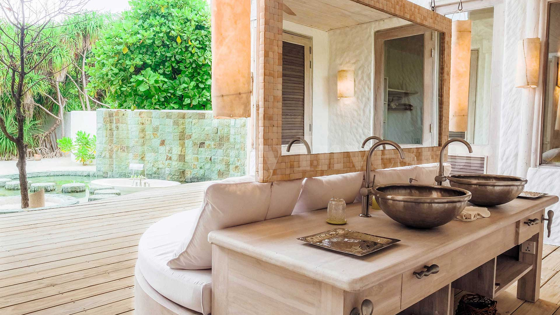 Exclusive 4 Bedroom Private Island Eco Resort Beach Residence with Slide for Sale in the Maldives