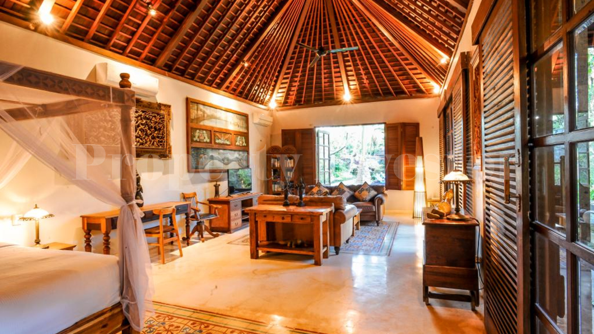 Newly Renovated 5 Bedroom Traditional Luxury Villa with Stunning Tropical River & Jungle Views for Sale in South Ubud, Bali