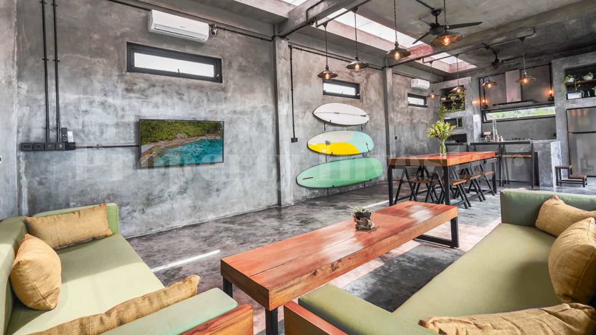 Modern 3 Bedroom Concrete Industrial Style Villa for Sale in Umalas, Bali