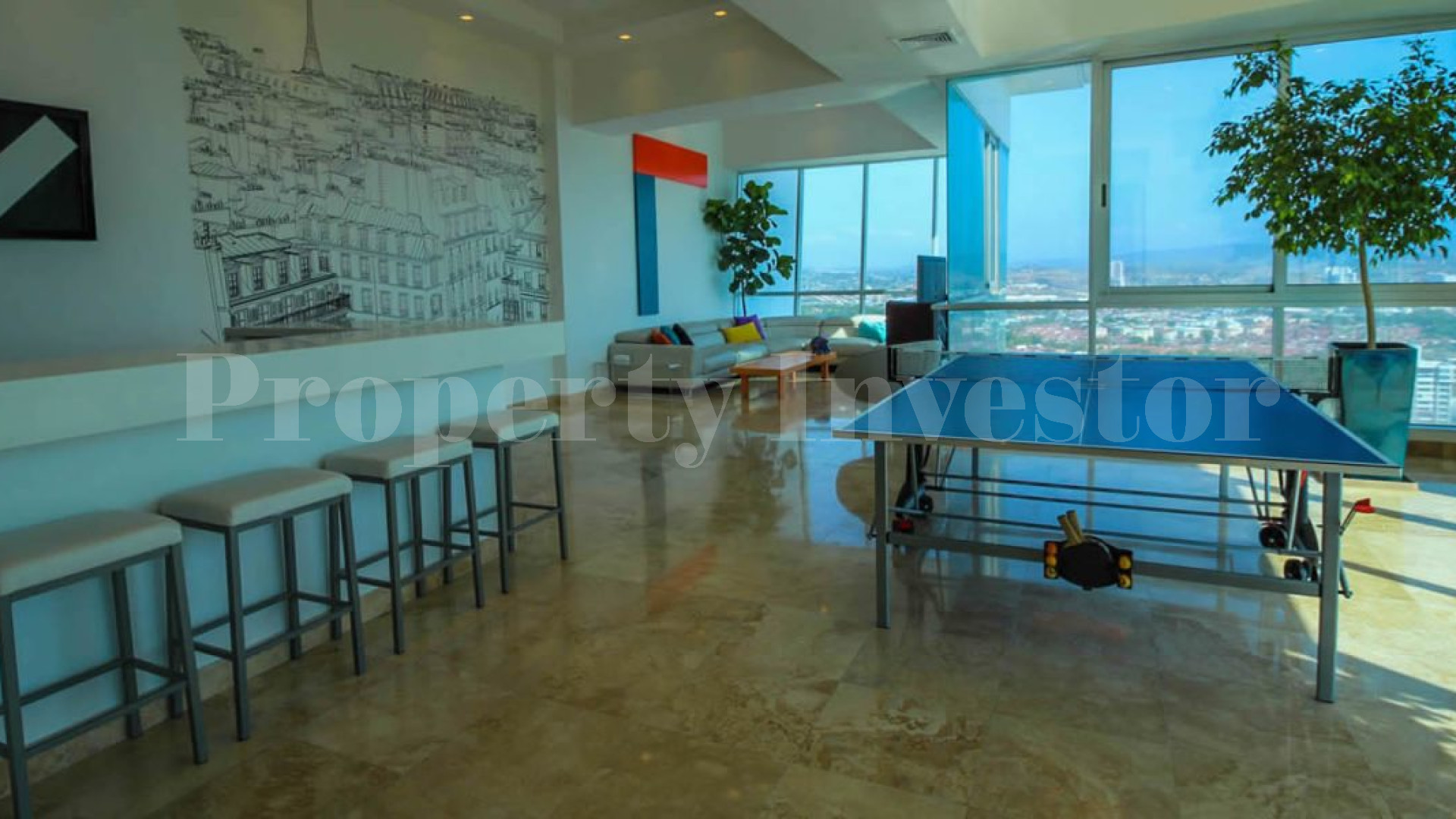 Impressive 4 Bedroom Three-Storey Oceanview Penthouse with Rooftop Pool & Terrace for Sale in Panama City, Panama