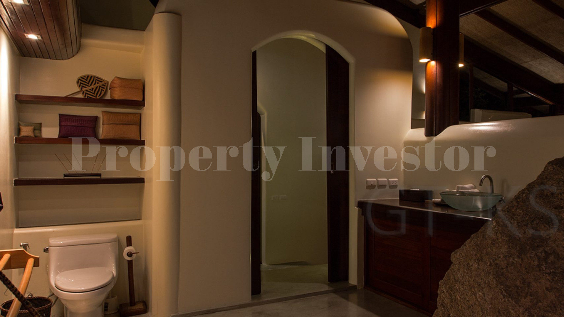 Unreal 3 Bedroom Tropical Luxury Hillside Villa with Waterfall in Koh Samui