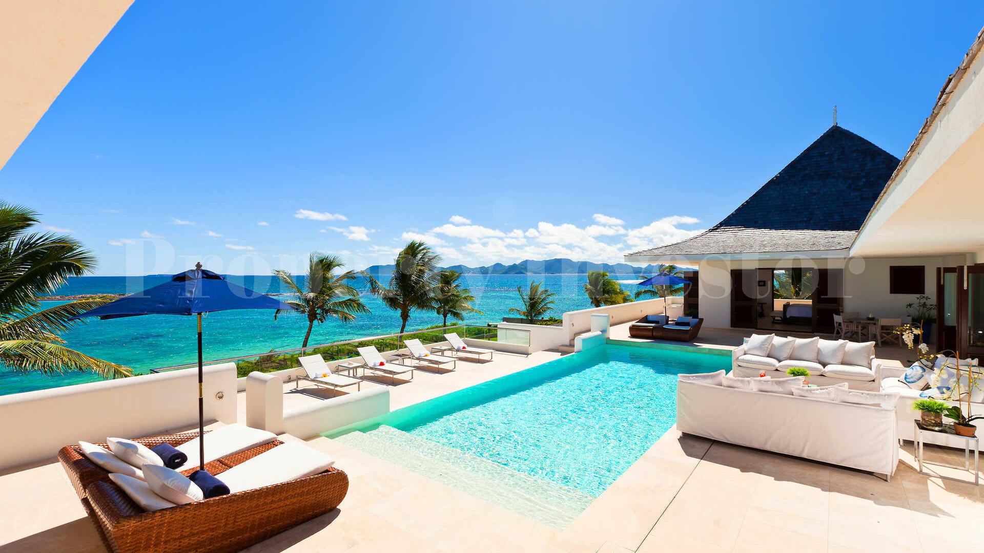 Stunning 10 Bedroom Modern Luxury Beachfront Villa in Anguilla