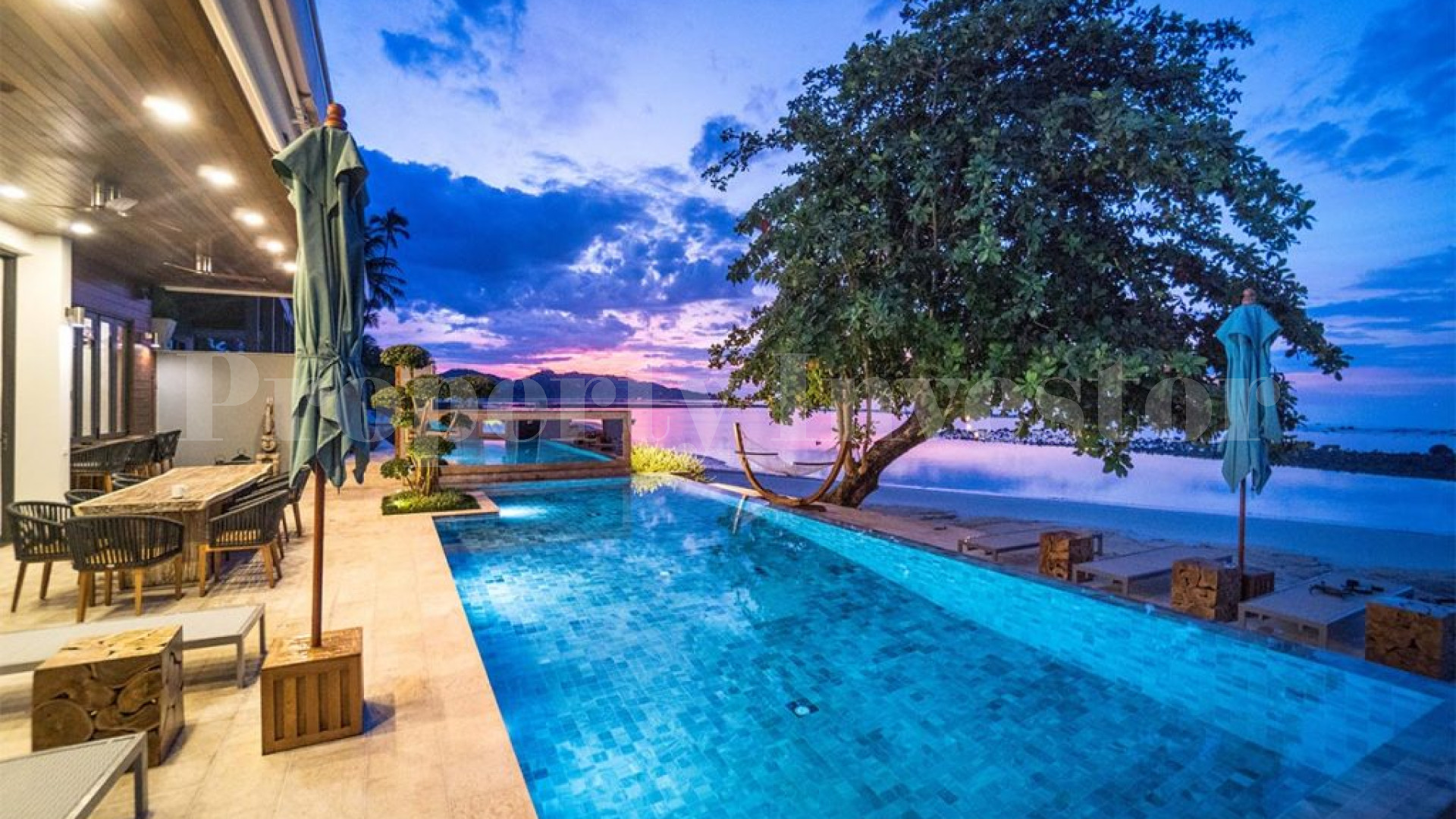 Breathtaking 6 Bedroom Beachfront Villa for Sale in Samui