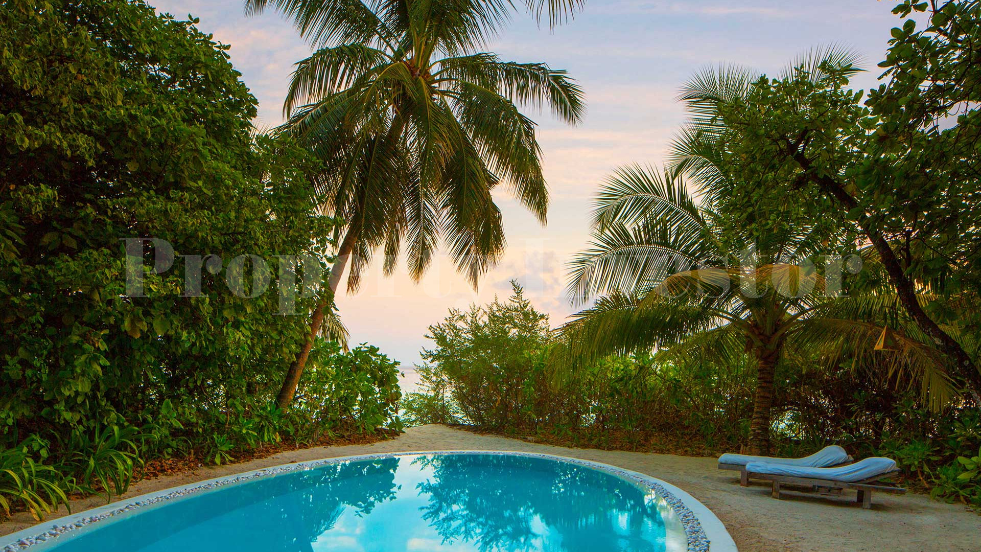 Hidden 4 Bedroom Private Luxury Beachfront Pool Residence for Sale in the Maldives