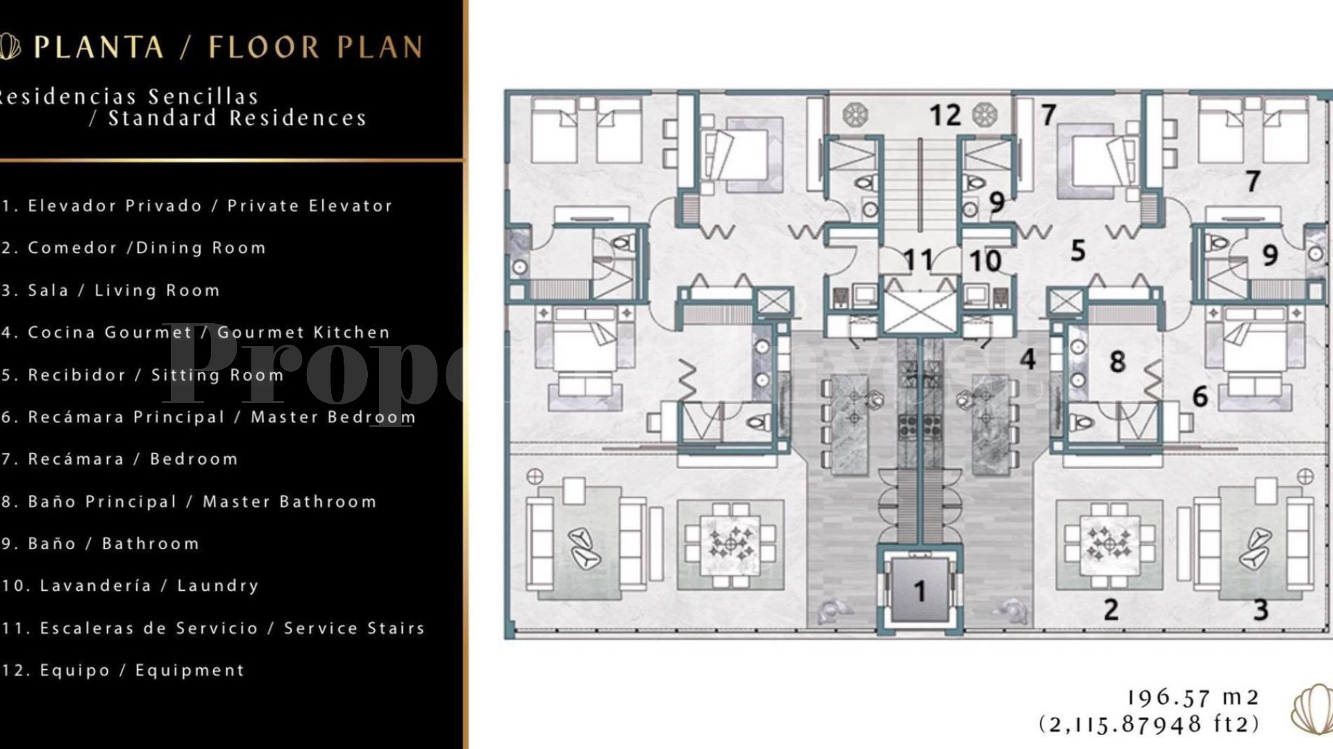 Exclusive 3 Bedroom Apartment in Playa Del Carmen (Unit A2)