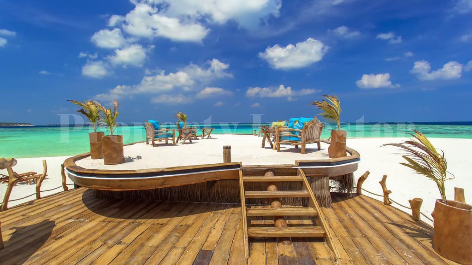 Exclusive 32 Room Island Eco Resort with 89 Room Overwater Bungalow Expansion Plan for Sale in the Maldives