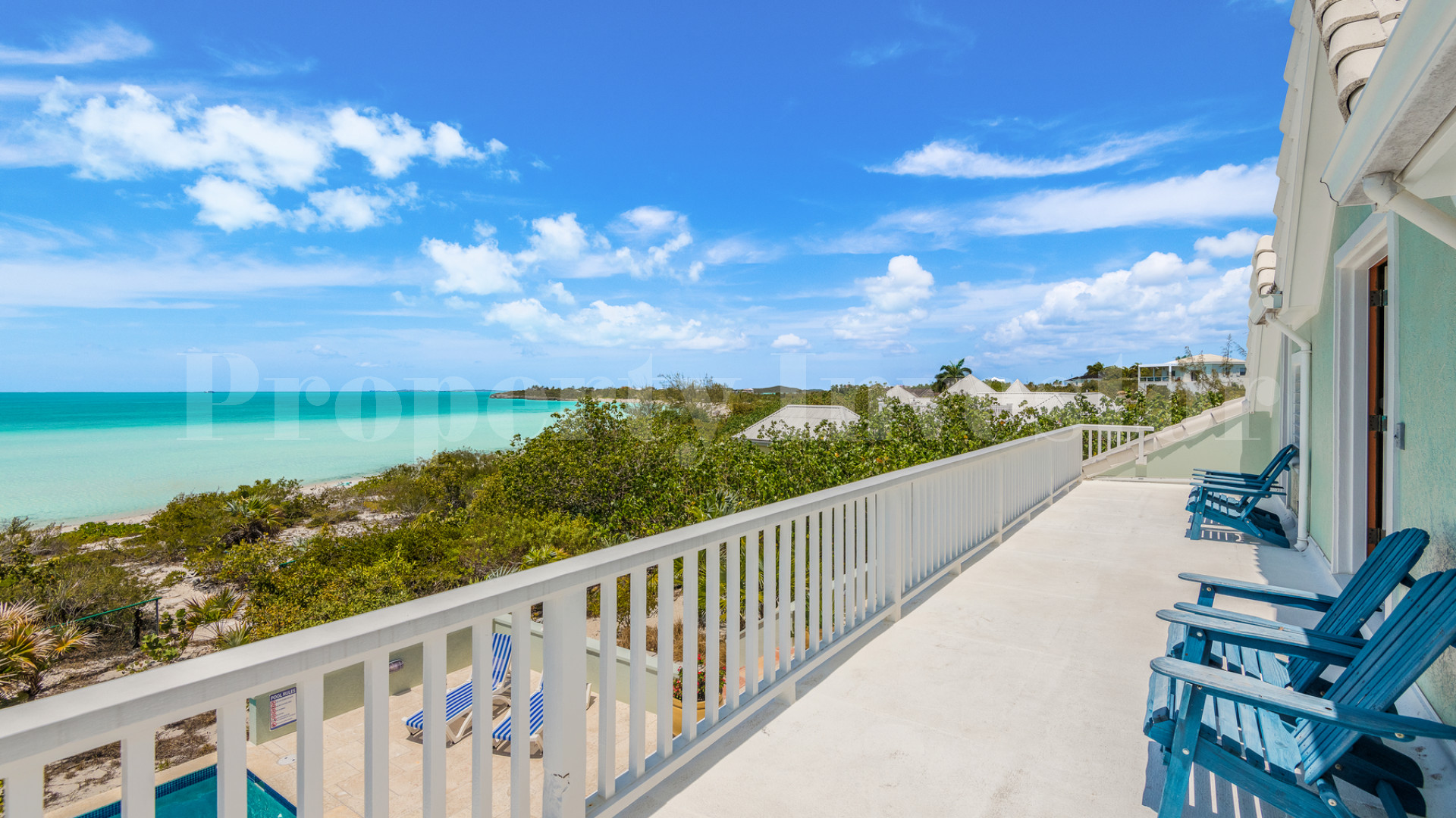 Fantastic 4 Bedroom Cape Cod Style Luxury Beach House for Sale  on Taylor Bay Beach, Turks & Caicos