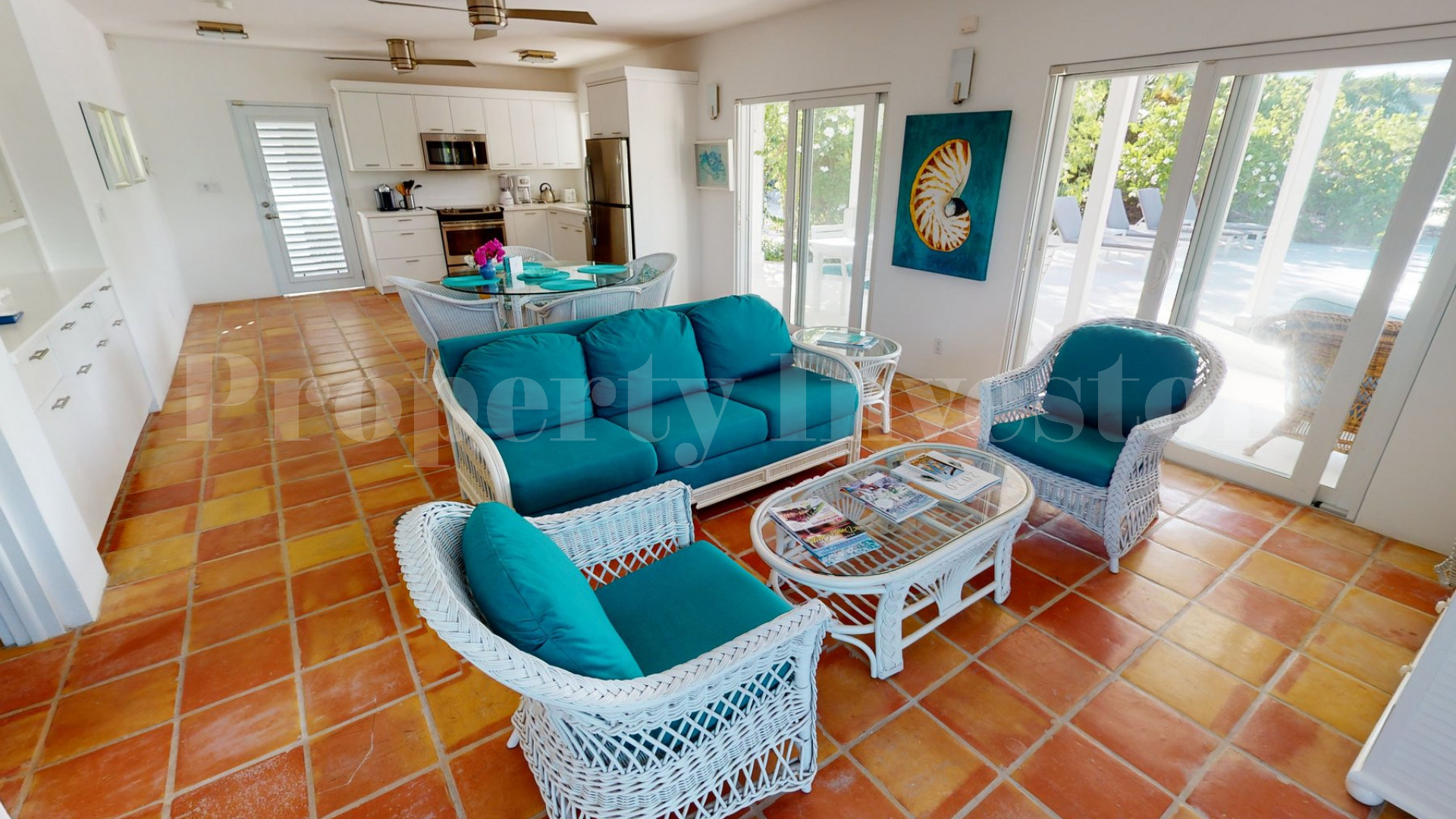 Beautiful 6 Bedroom Caribbean Style Luxury Beachfront Villa with Private Beach Access for Sale in Grace Bay, Turks & Caicos
