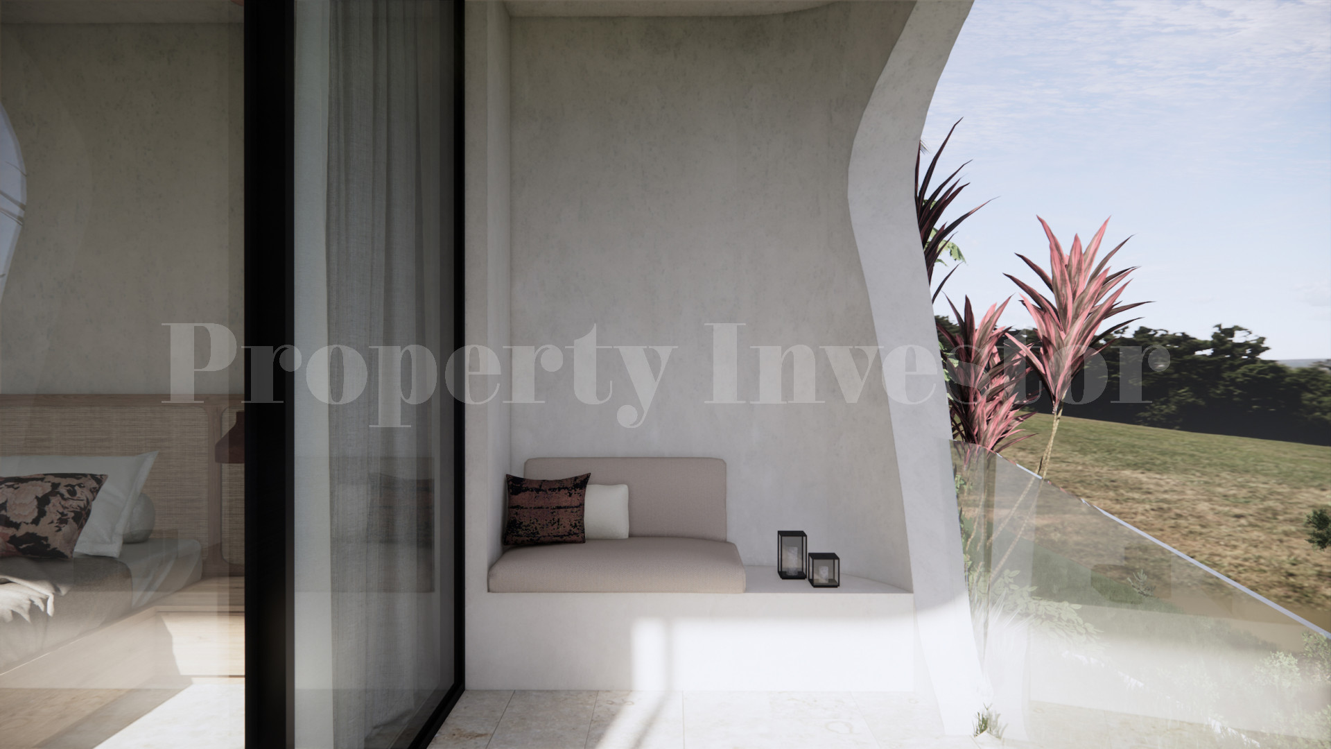 Продаётся современная роскошная вилла на 3 спальни с видом на океан под строительство от 395000$ в Улувату на Бали