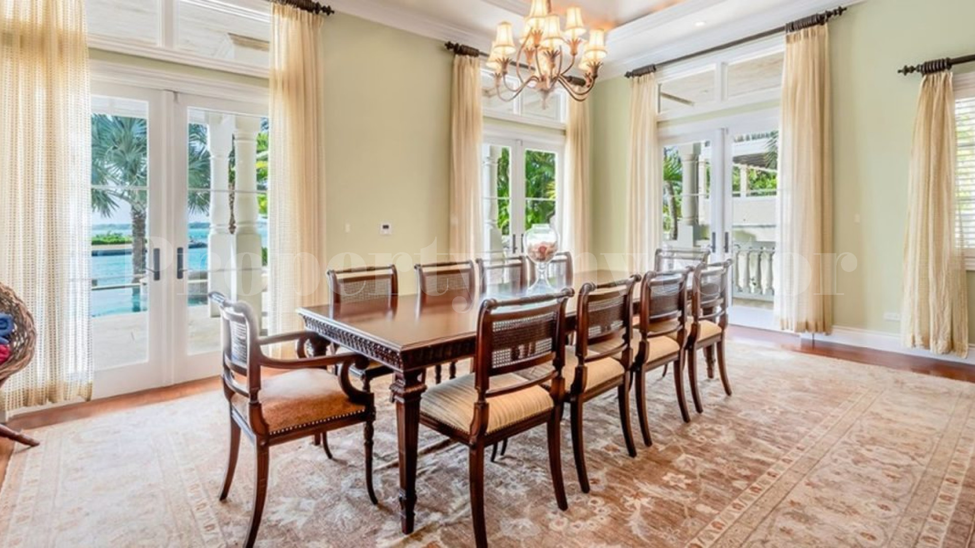 Impressive 6 Bedroom Luxury Oceanfront Villa Located in Prestigious Gated Community for Sale on Paradise Island, Bahamas