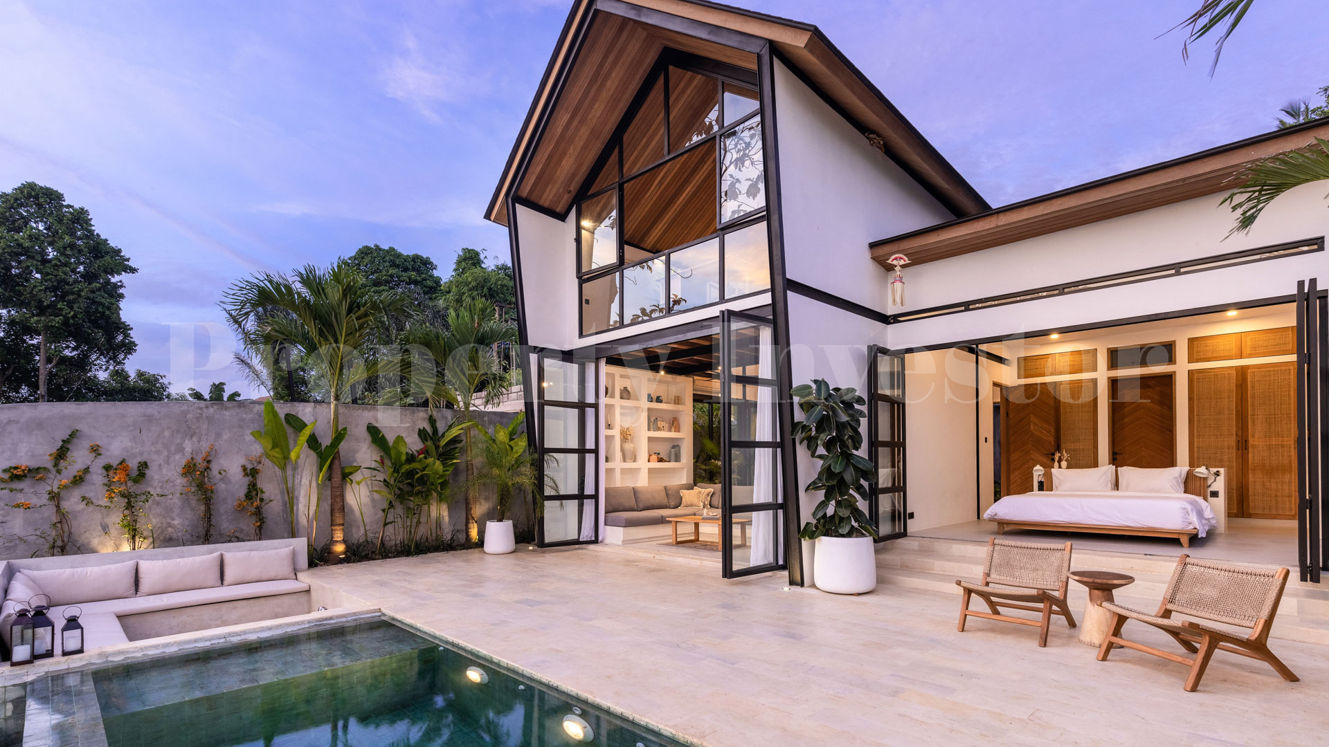 Chic 1-3 Bedroom Designer Loft Villas with Beautiful Rice Paddy Views for Sale Near Canggu, Bali