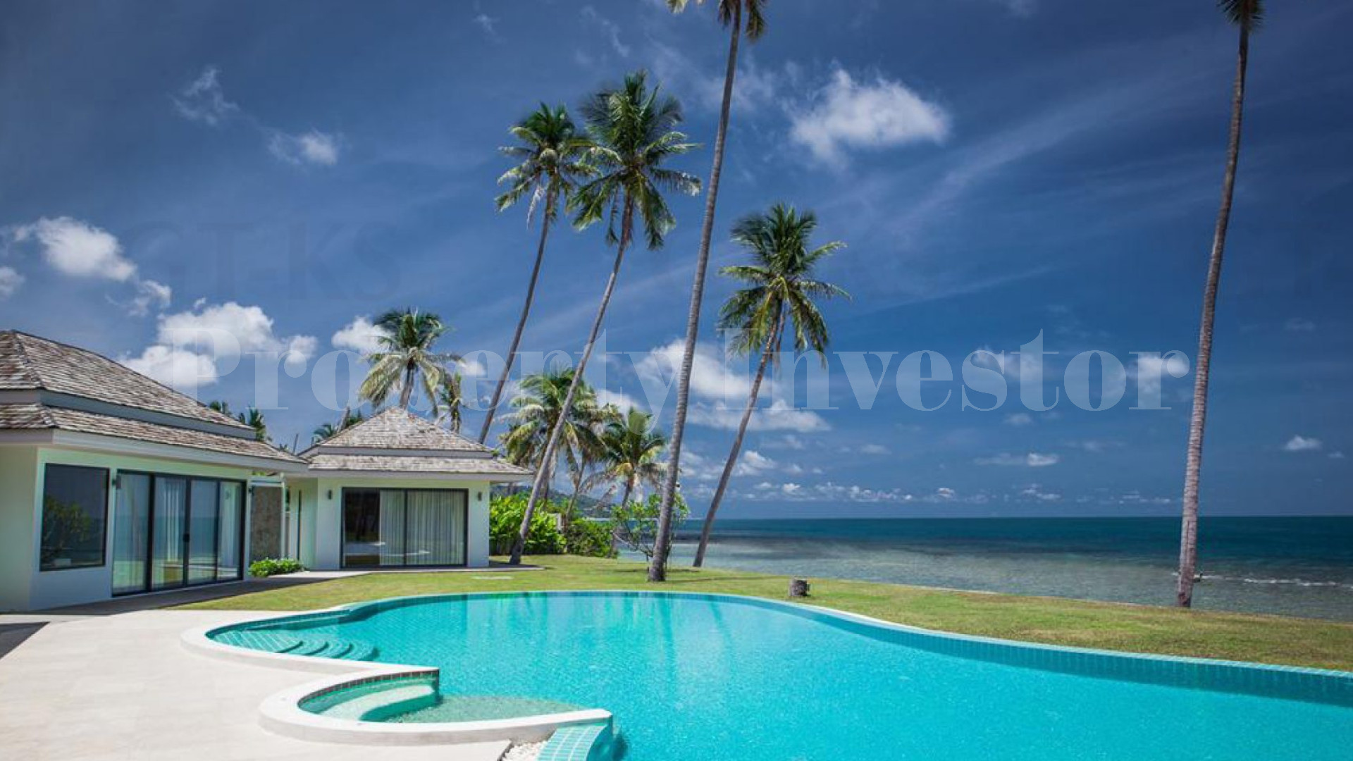 Stunning 4 Bedroom Modern Beachfront Villa with Private Beach Access for Sale in Koh Samui, Thailand