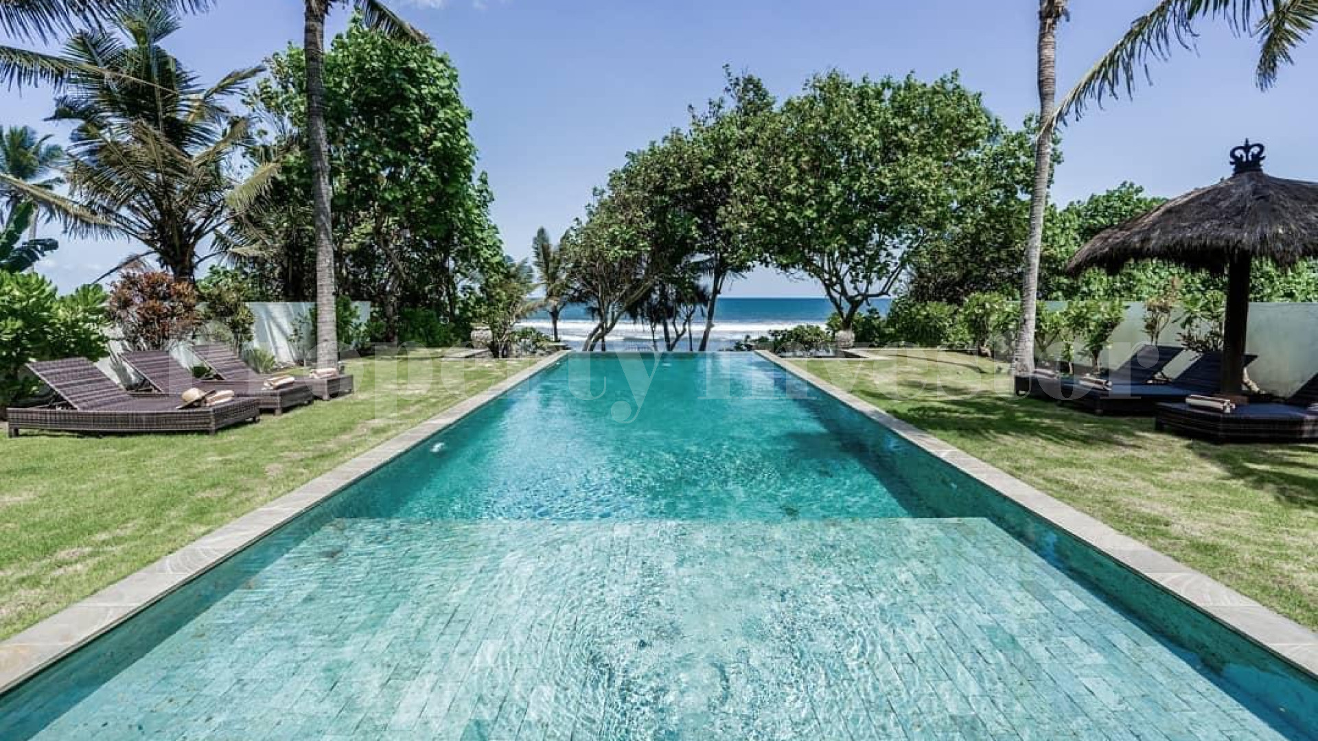 Spectacular 5 Bedroom Modern Beachfront Balinese Villa for Sale in Tabanan, Bali